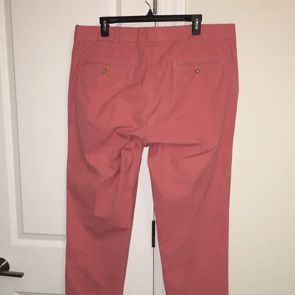 J McLaughlin 5 pocket Flat Pink Chino Casual Trousers Golf Pants 38 x 28 Short